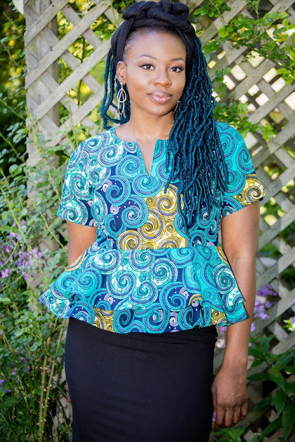 Pepplum Top - Akoka Top | Afro Fashion for Everyone – AdeOriCloset