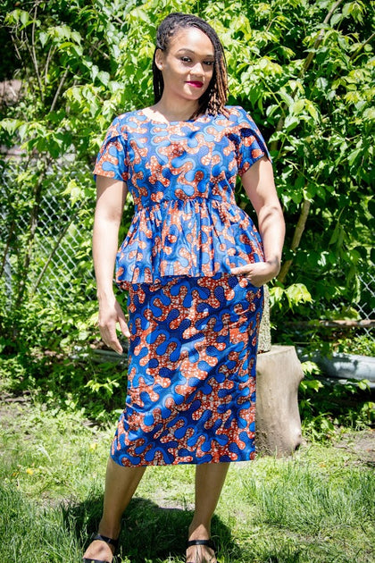 Pepplum Top - Akoka Top | Afro Fashion for Everyone – AdeOriCloset
