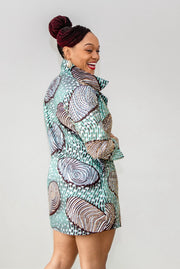 New Foyo Beaded Jacket- Teal and