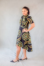 Samantha dress -  Green and gold