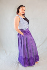 Ako Maxi Skirt- Purple two tones