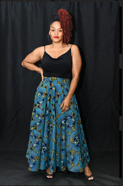 New 2023- Funke Full Maxi -Skirt- Turquoise and Gold