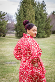 New Lagos Coat/ Dress- Red