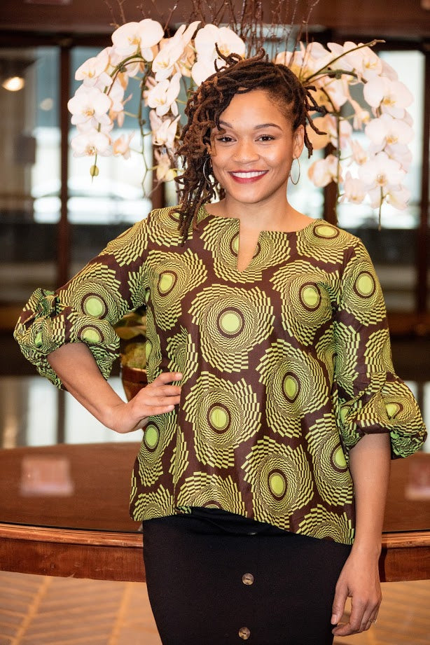Opebi Top - Bubble sleeves