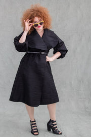 Lagos Coat dress - Black (Purple Label Luxury)