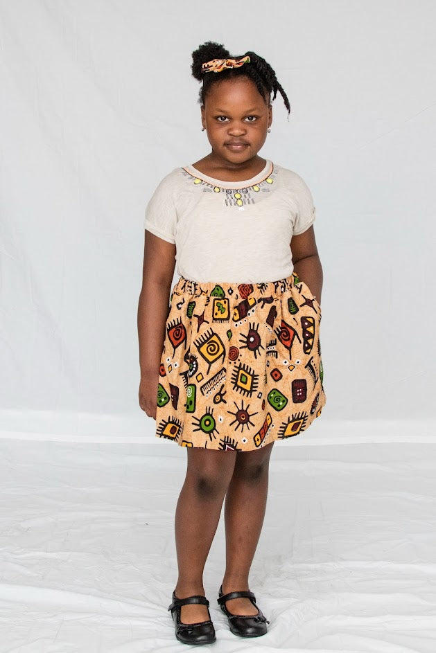 Seyi Girl skirt- Playful Art