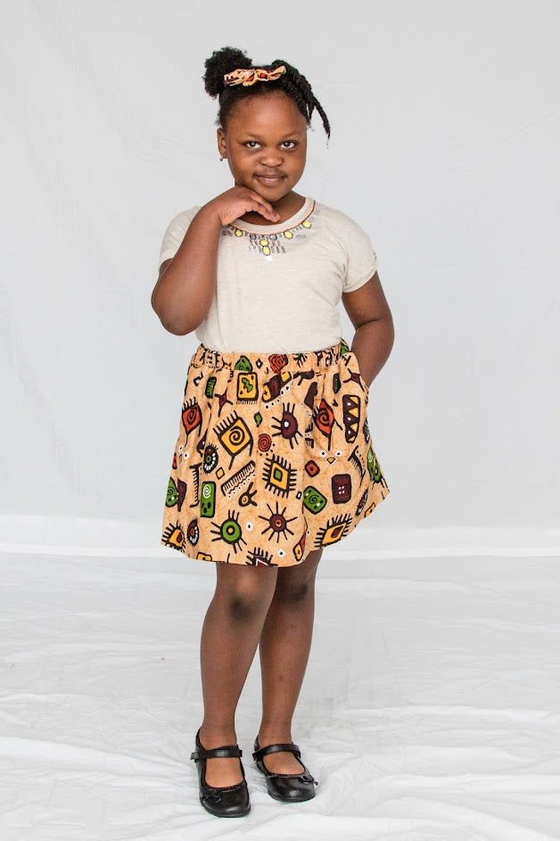 Seyi Girl skirt- Playful Art