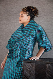 Lagos Coat/ Dress- Turquoise