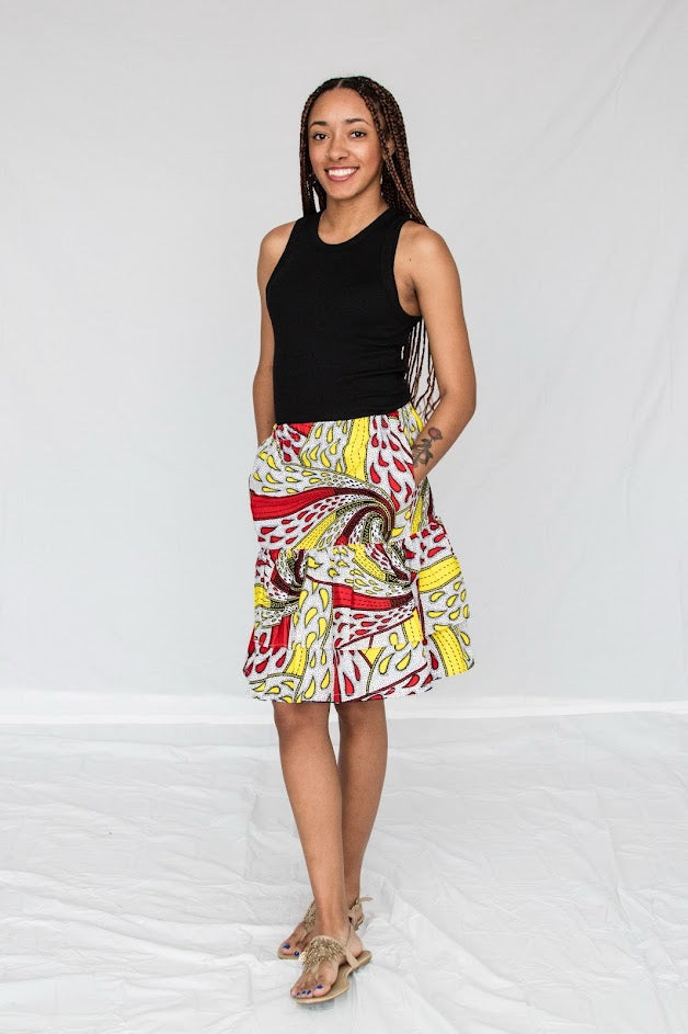 Chioma Skirt- two-layer dance