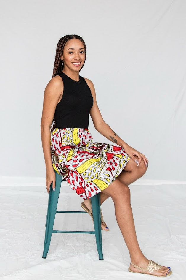Chioma Skirt- two-layer dance