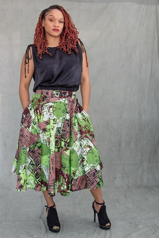 Danielle Full Midi -Skirt