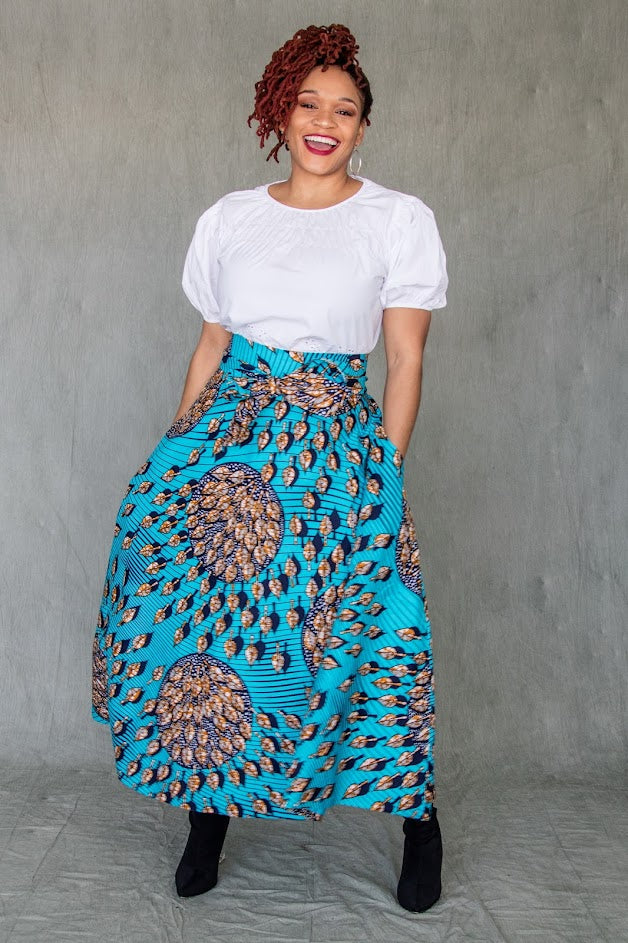 Surulere Maxi Skirt with front tie