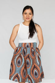 Tiffanie Gathered Midi Skirt-