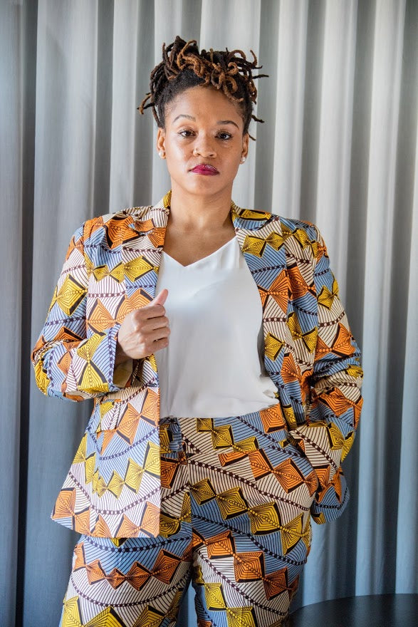 Bariga Jacket & Pants - Notched one button Blazer and Pants