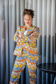 Bariga Jacket & Pants - Notched one button Blazer and Pants